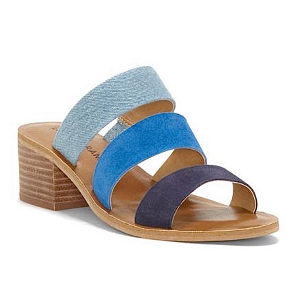 Stylish Blue Multi-Strap Sandals